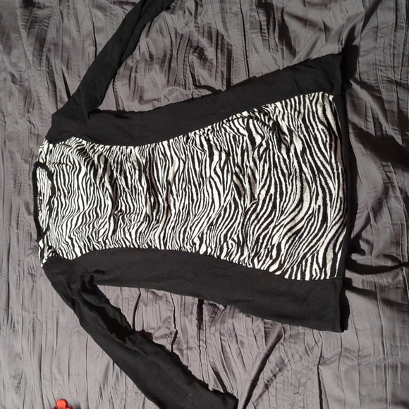 Like New Express Colorblock Zebra Sweater Dress - Picture 4 of 4